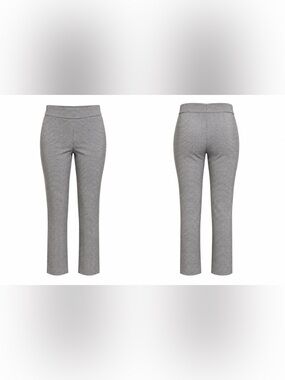 Jasmine & Juliana Pull-On Stretch Pants Black White Houndstooth Size 12